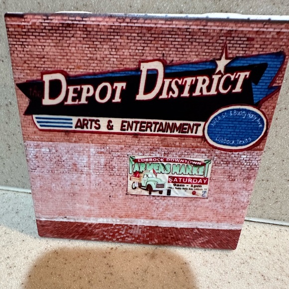 South Austin Gallery coaster Tiles-set of 4: Lubbock Texas themed - Picture 4 of 8